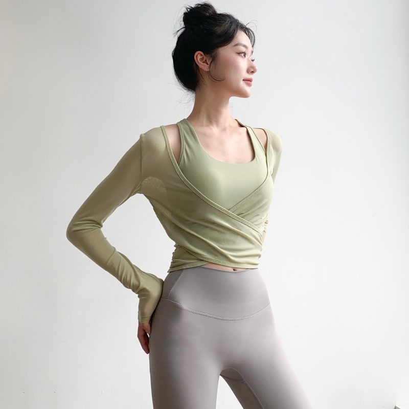 Fit.her Áo Thun Thể Thao Tay Dài Ôm Dáng Thời Trang Mùa Thu Cho Nữ