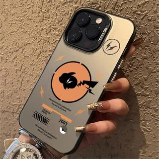 ốp iphone 11/12/13/14/15/16/17 Pro Max Case Shockproof Cute Fashion Cartoon Pikachu Matte Silver Bạc mờ hợp thời trang đáng yêu Case For ốp lưng iphone 11,12,13,14,15,16,11PM,12PM,13PM,14PM,15PM,16PM,X,XR,7/8+