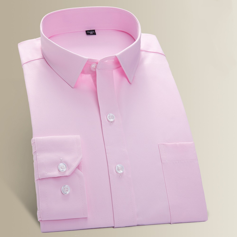 Áo Sơ Mi Nam Dài Tay Màu Trơn Phong Cách Doanh Nhân Thời Trang