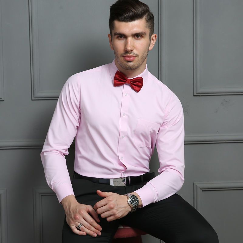 Áo Sơ Mi Nam Dài Tay Màu Trơn Phong Cách Doanh Nhân Thời Trang