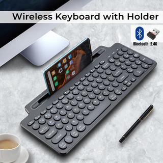 NIXXOS Bàn Phím bluetooth 2.4g Kết Nối Không Dây Với Bàn Phím Cảm Ứng Cho windows mac laptops & pc / Điện Thoại Di Động Trọng Lượng Nhẹ