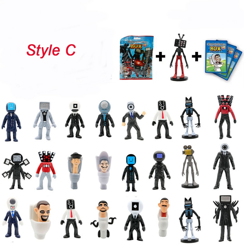 Mới 1 Gói Mô Hình Nhân Vật skibidi toilet Ngộ Nghĩnh