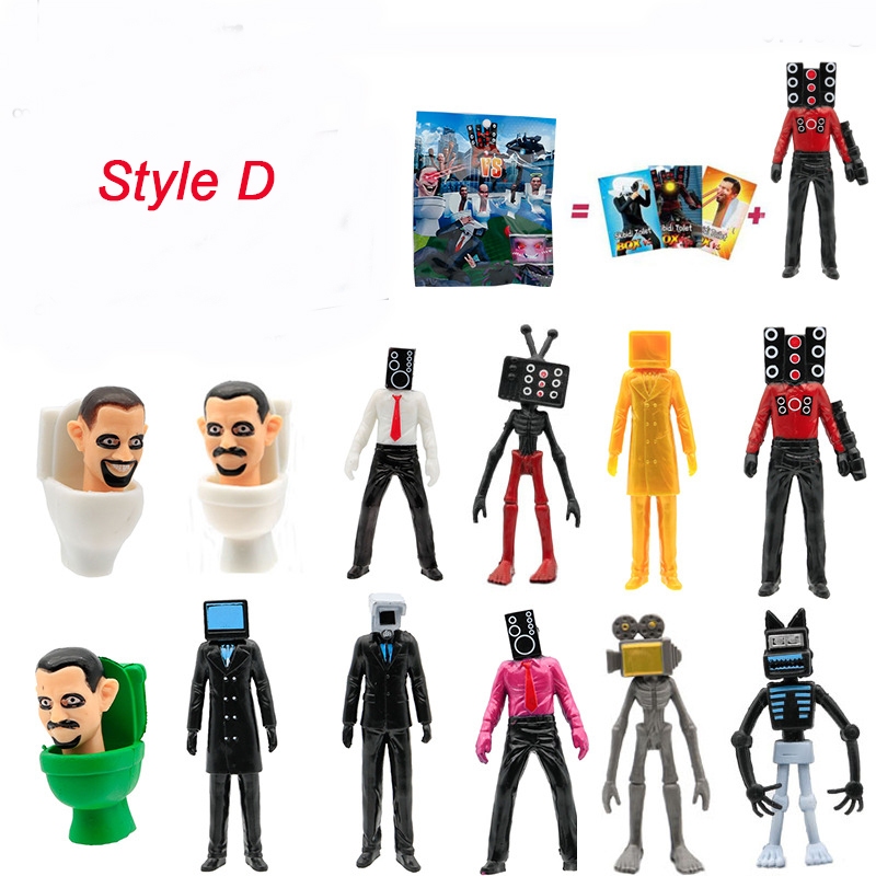 Mới 1 Gói Mô Hình Nhân Vật skibidi toilet Ngộ Nghĩnh