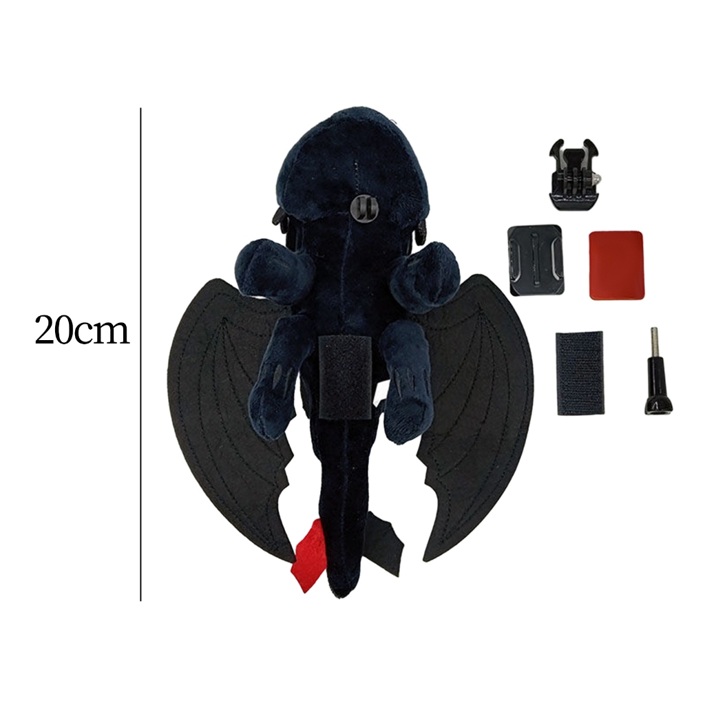 Búp bê trang trí ô tô/ xe máy IUIU thiết kế rồng đen Toothless How To Train Your Dragon