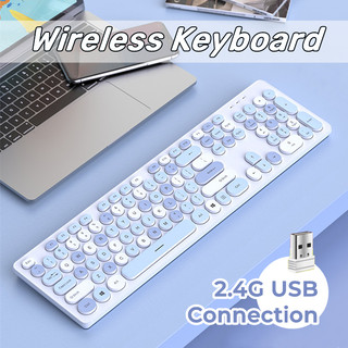 NIXXOS Bàn Phím Kết Nối Không Dây 2.4g usb 104 Phím Chống Nước Cho windows mac laptops & pc