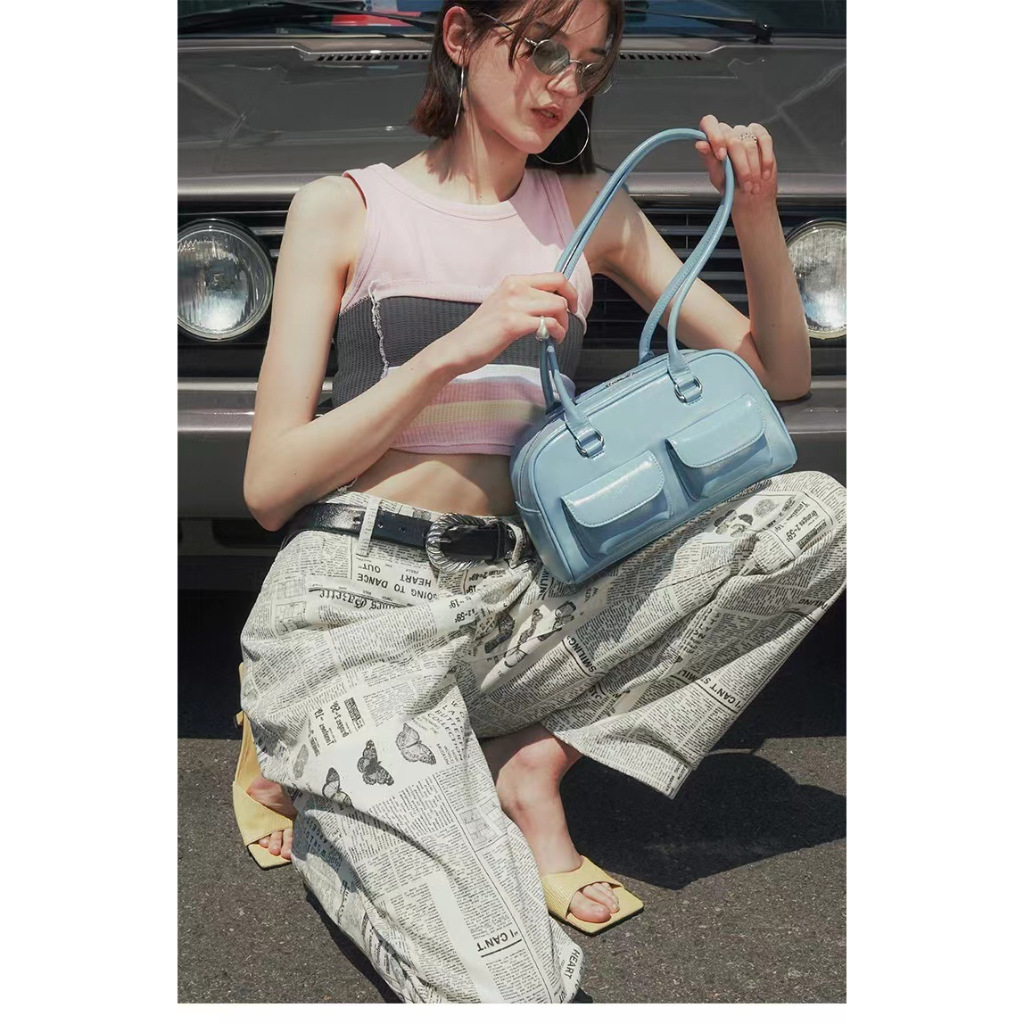 Chelkolrs Túi Xách Da Sáp Thời Trang vintage Cho Nữ