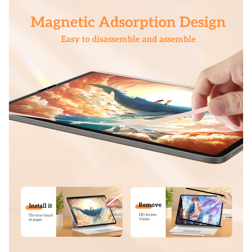 NIXXOS Miếng Dán Bảo Vệ Màn Hình Máy Tính Bảng Từ Tính Chống Chói Cho ipad 7 / 8 / 9 / 10 gen air4 / 5 pro11