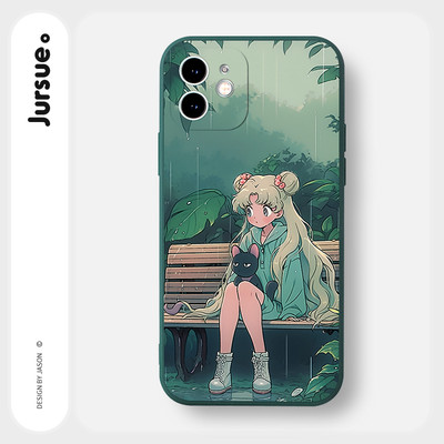 Ốp lưng JURSUE mềm hoạt hình độc lạ dễ thương đẹp Cho iPhone 17 16 15 14 13 12 11 Pro Max SE 2020 X XR XS ip 8 7 Plus XYAB149