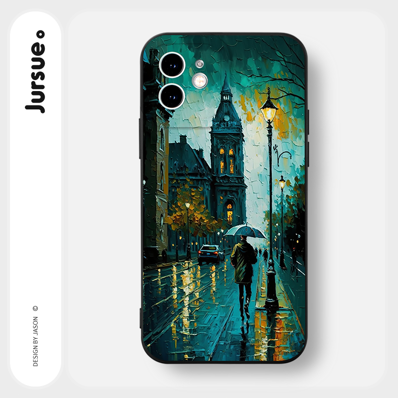 Ốp lưng JURSUE chống bẩn mềm dễ thương đẹp độc lạ Cho iPhone 15 14 13 12 11 Pro Max SE 2020 X XR XS 8 7 ip 6S 6 Plus XYAB144