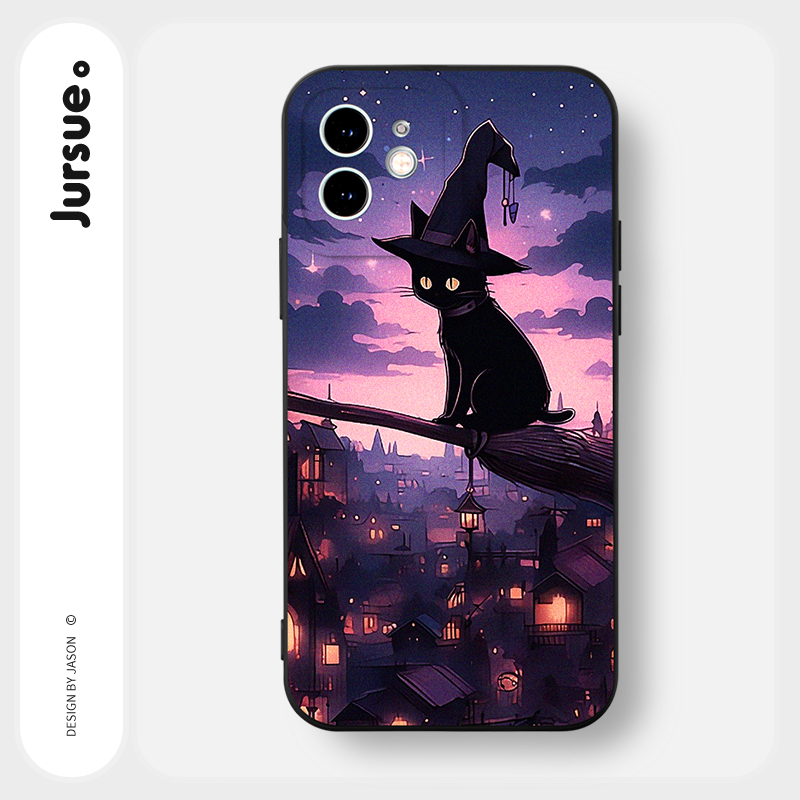 Ốp lưng JURSUE mềm dễ thương đẹp độc lạ ngầu Cho iPhone 15 14 13 12 11 Pro Max SE 2020 X XR XS 8 7 ip 6S 6 Plus XYAB103
