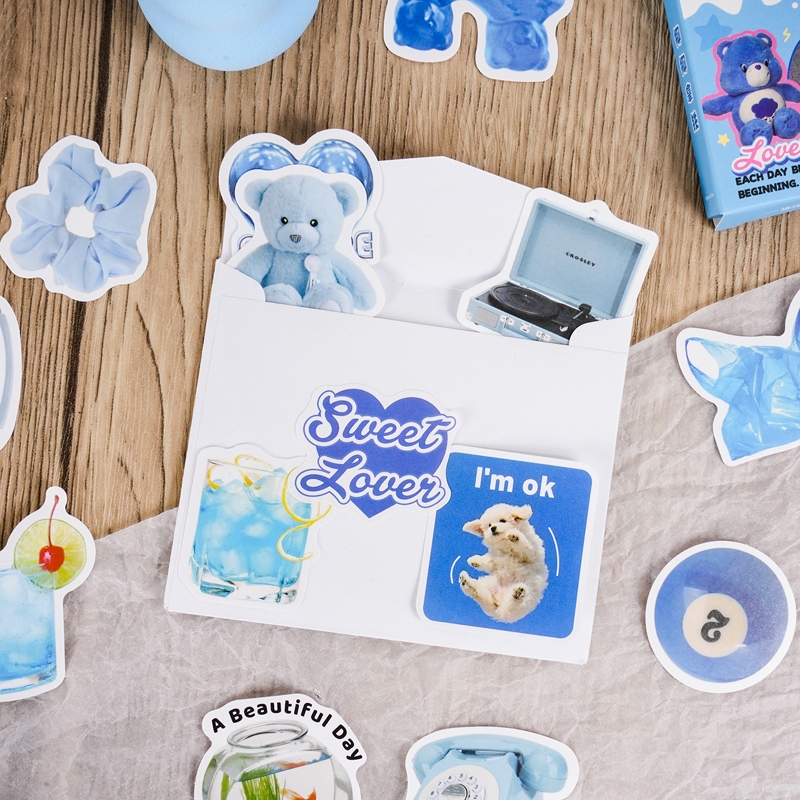 Mr. Paper 50 cái/hộp Dán keo dán Ins style Cubs dễ thương nơ Sáng tạo tài khoản Thẻ Gu Lịch trang trí stickers Lịch DIY Điện thoại di động Tấm thiệp điện tử Cái cốc Hình dán trang trí