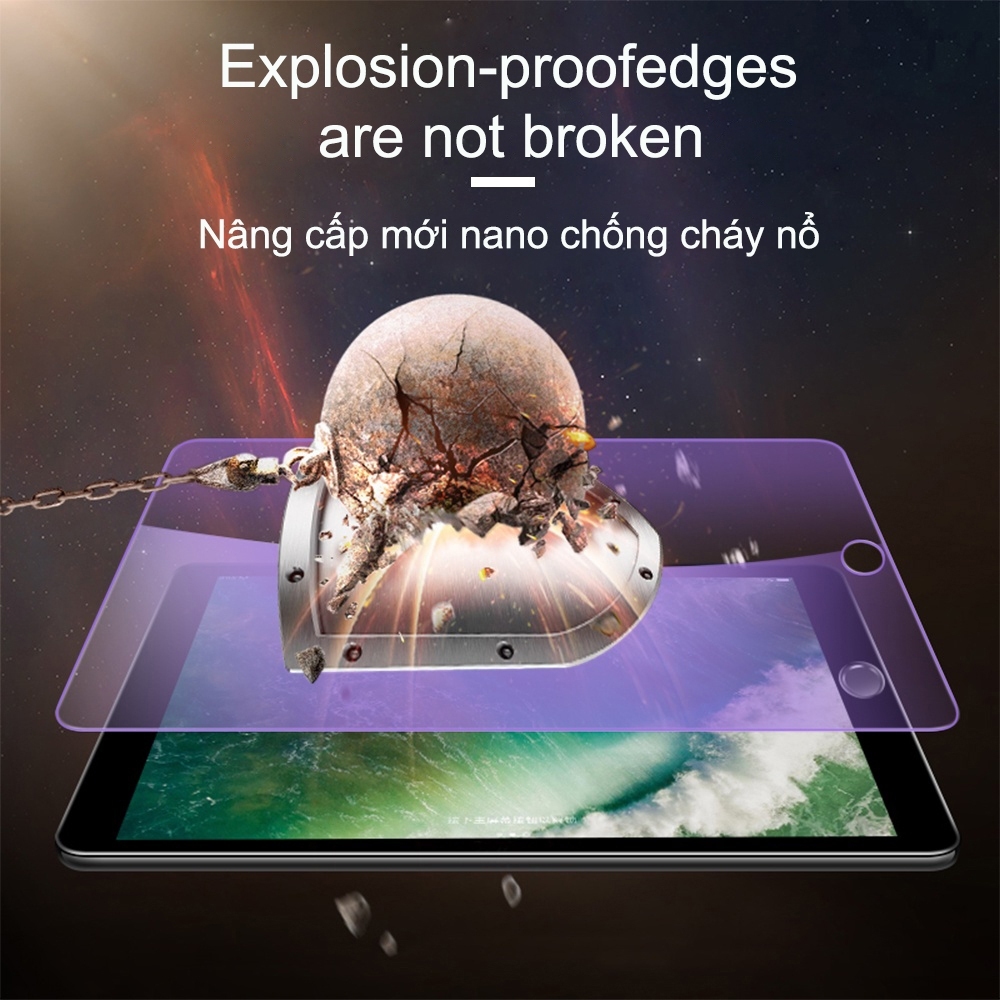 Kính Cường Lực GOOJODOQ Chống Tia Sáng Xanh Cho Ipad Pro 11 / 10.5 Air 3 / 10.2 2019