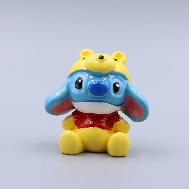 Bộ 5 Mô Hình Nhân Vật Phim Hoạt Hình lilo & stitch & pooh Bằng pvc 4-6cm