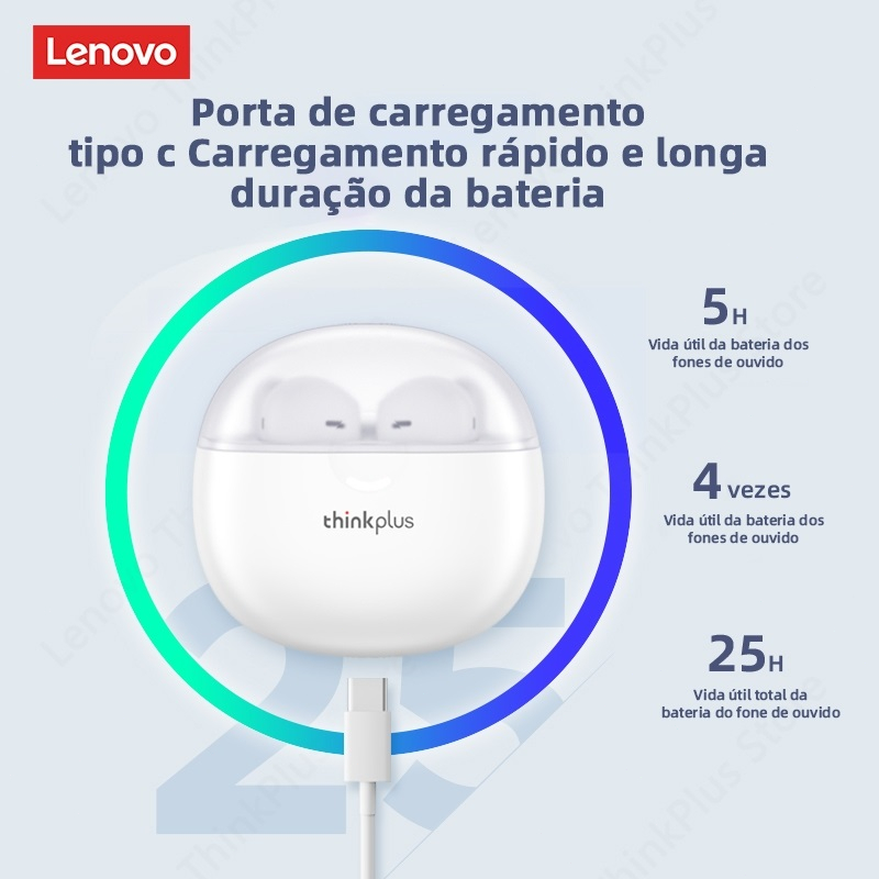 Tai Nghe Không Dây bluetooth Lenovo LP1 Pro Bluetooth Nhét Tai Không Dây nổi Mạnh độ trễ thấp có micro tai nghe pc gaming