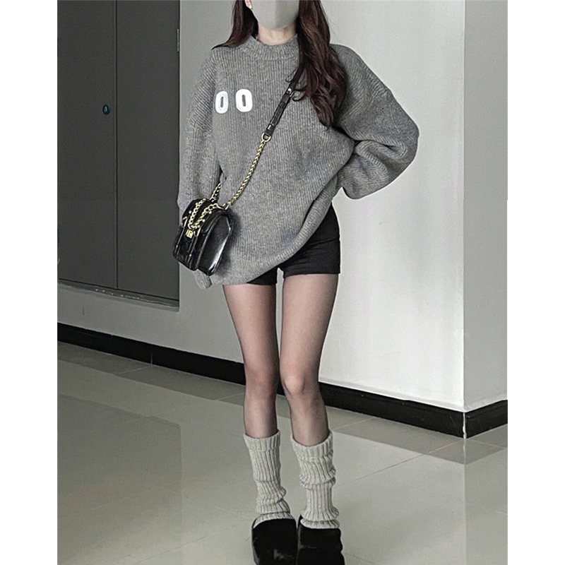 Áo sweater Dệt Kim Dày Mềm Dáng Rộng Thời Trang Thu Đông 2023 Cho Nữ