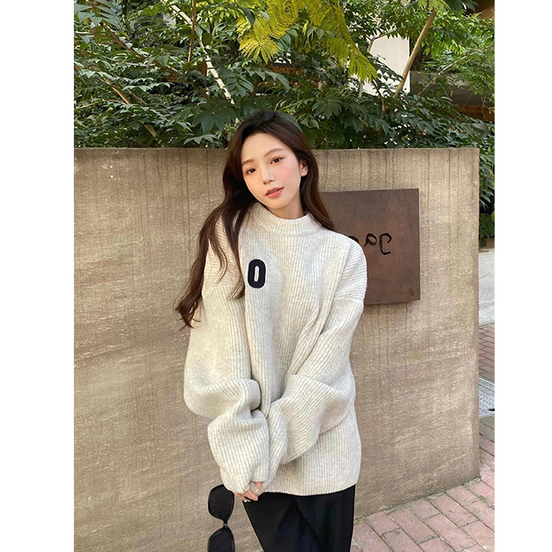 Áo sweater Dệt Kim Dày Mềm Dáng Rộng Thời Trang Thu Đông 2023 Cho Nữ