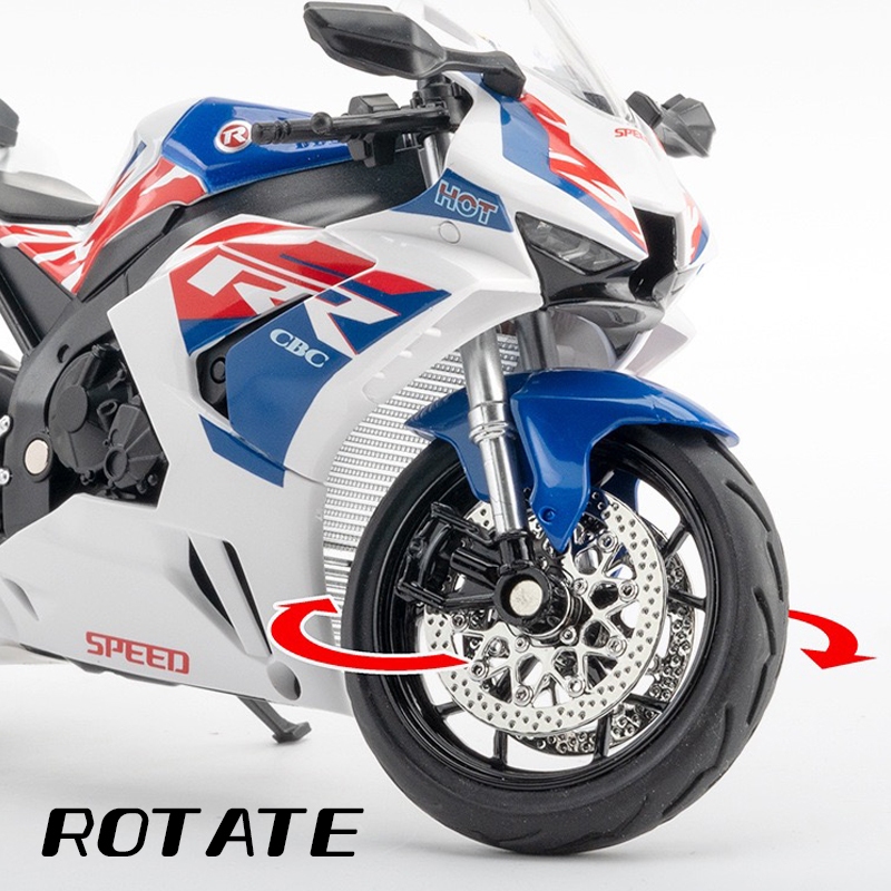 Mô Hình Xe Mô Tô cbr 1000 Bằng Hợp Kim Tỉ Lệ 1: 12