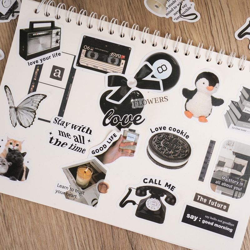 Mr. Paper 50 cái/hộp Dán keo dán Ins style Cubs dễ thương nơ Sáng tạo tài khoản Thẻ Gu Lịch trang trí stickers Lịch DIY Điện thoại di động Tấm thiệp điện tử Cái cốc Hình dán trang trí