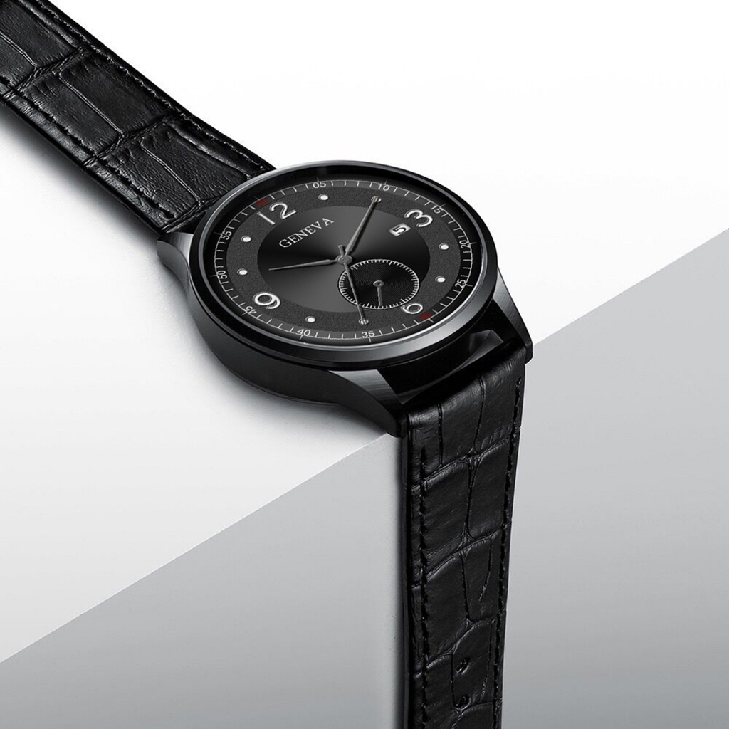 Đồng Hồ Đeo Tay Máy quartz Dây Thép Không Gỉ Hiển Thị Lịch Lớn Phong Cách Doanh Nhân Thời Trang Cho Nam