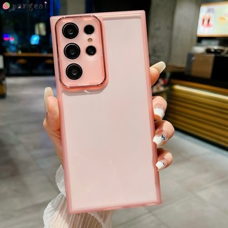 Ốp Điện Thoại Trong Suốt Có Miếng Dán Bảo Vệ Camera Cho Samsung Galaxy S23 Plus Ultra S23 + M32 5G J2 Grand Prime