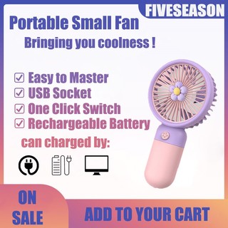 Quạt Điện mini Cầm Tay Sạc usb Không Dây Tiện Lợi