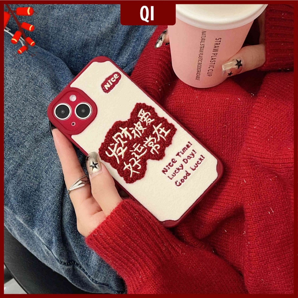 Ốp Điện Thoại Thêu Hình 3d Cho iphone15pro max 11 12pro max 13 14 max