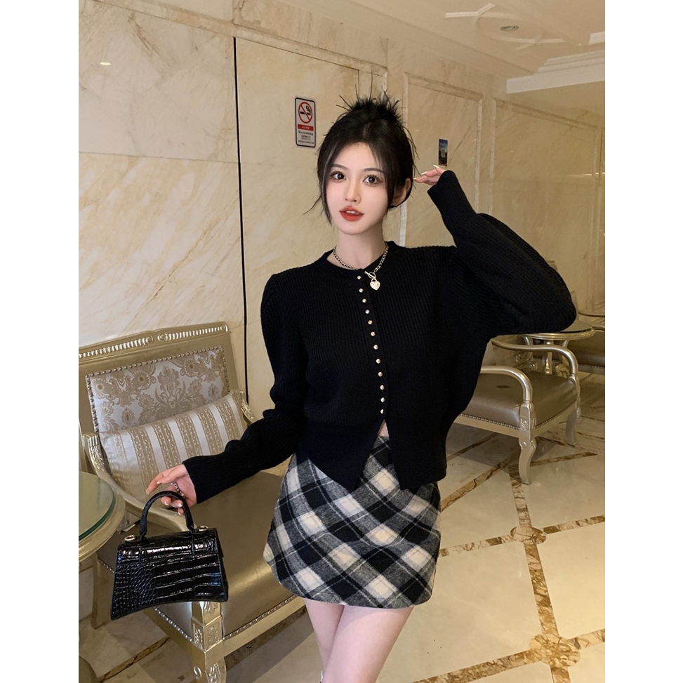 FENZIDUO Áo Len áo khoác cardigan áo khoác Noel Giáng Sinh  áo Noel Giáng Sinh Fashion Fashion Thể thao thời trang WMY23A0UN0 43Z231027