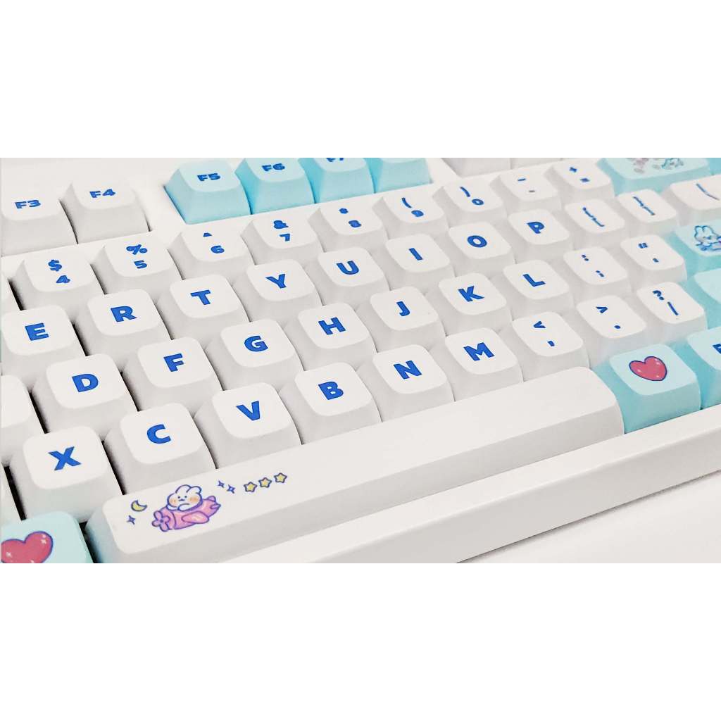 GMK hơi nước Bunny Keycap, 129 Phím Keycaps PBT XDA Profile DYE-SUB Cá Tính Cho MX Công Tắc Bàn Phím Cơ