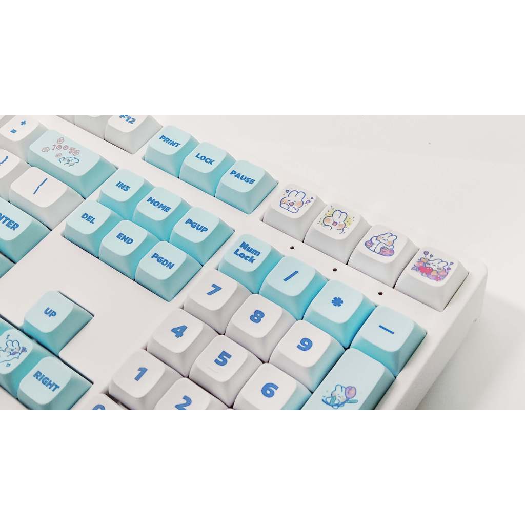 GMK hơi nước Bunny Keycap, 129 Phím Keycaps PBT XDA Profile DYE-SUB Cá Tính Cho MX Công Tắc Bàn Phím Cơ