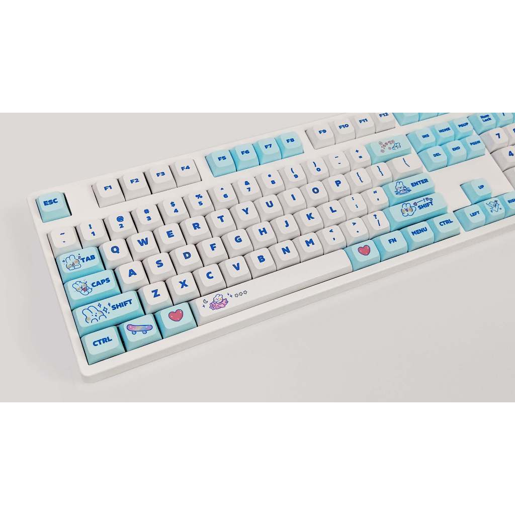 GMK hơi nước Bunny Keycap, 129 Phím Keycaps PBT XDA Profile DYE-SUB Cá Tính Cho MX Công Tắc Bàn Phím Cơ