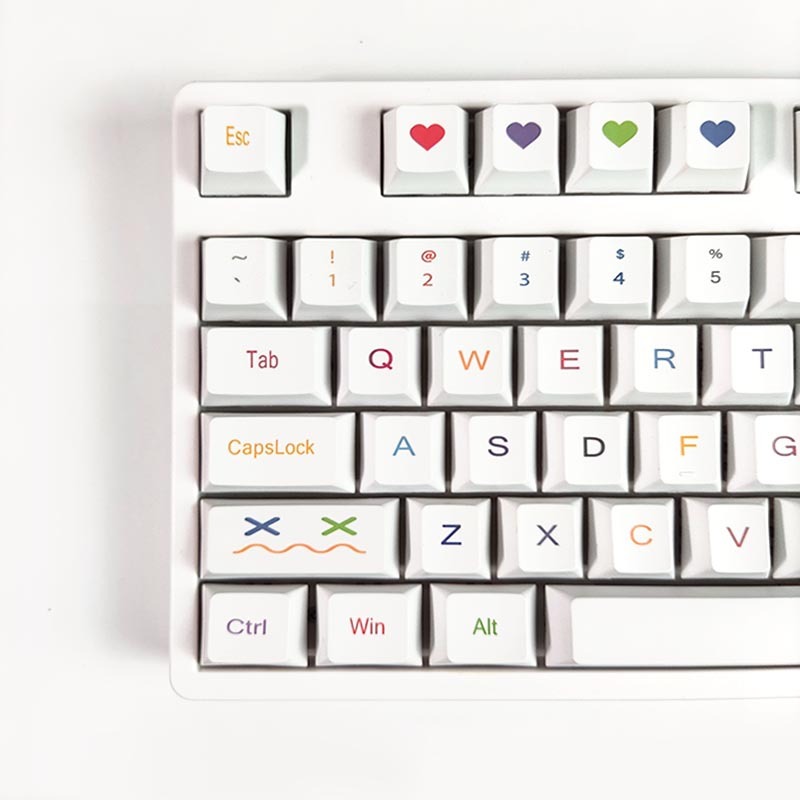 GMK Bút Màu Keycap, 134 Phím Keycaps PBT Anh Đào Hồ Sơ DYE-SUB Cá Tính Cho MX Công Tắc Bàn Phím Cơ