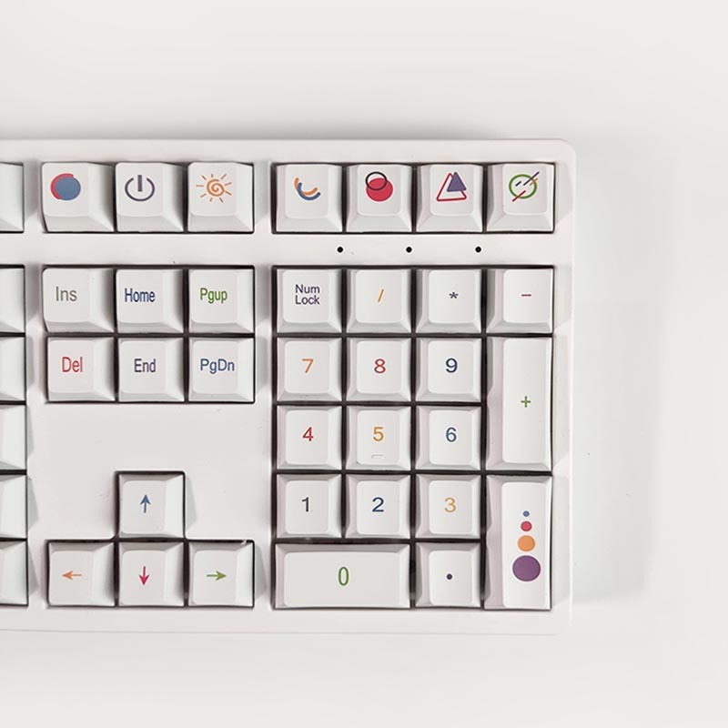 GMK Bút Màu Keycap, 134 Phím Keycaps PBT Anh Đào Hồ Sơ DYE-SUB Cá Tính Cho MX Công Tắc Bàn Phím Cơ