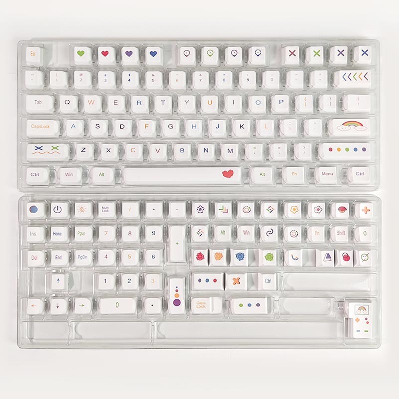GMK Bút Màu Keycap, 134 Phím Keycaps PBT Anh Đào Hồ Sơ DYE-SUB Cá Tính Cho MX Công Tắc Bàn Phím Cơ