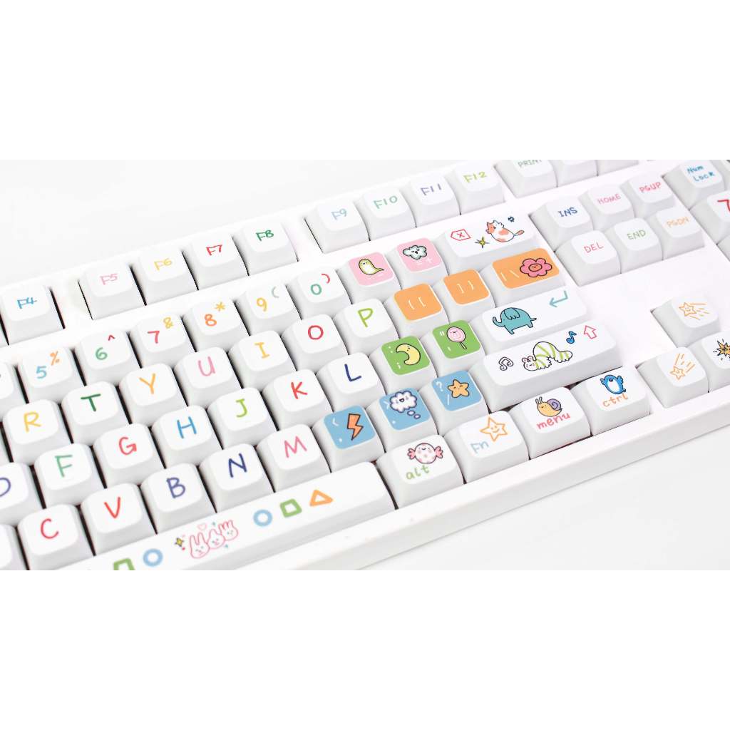 GMK động vật Đảng Keycap, 127 Phím Keycaps PBT XDA Profile DYE-SUB Cá Tính Cho MX Công Tắc Bàn Phím Cơ