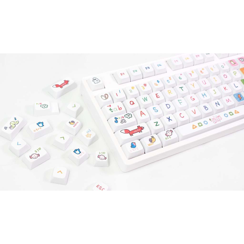 GMK động vật Đảng Keycap, 127 Phím Keycaps PBT XDA Profile DYE-SUB Cá Tính Cho MX Công Tắc Bàn Phím Cơ