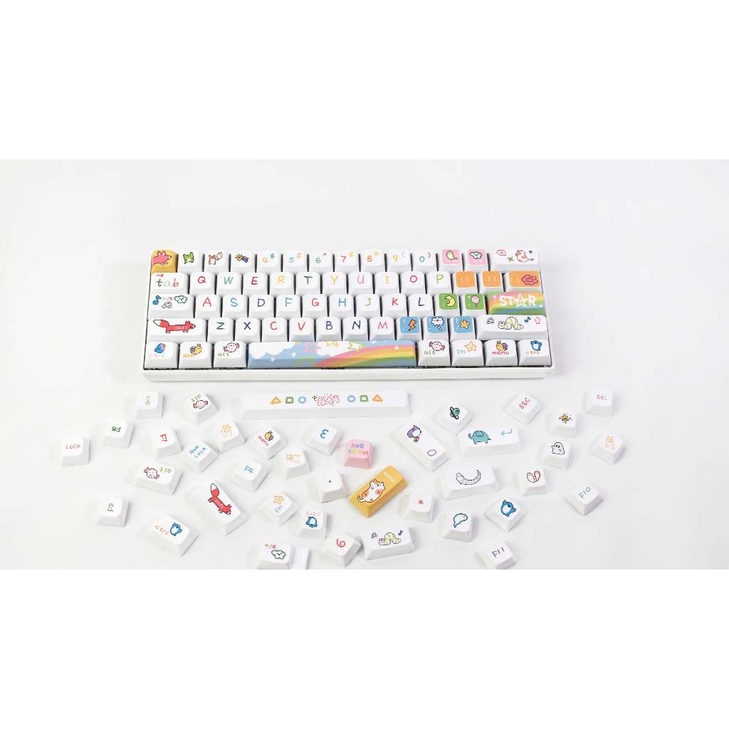 GMK động vật Đảng Keycap, 127 Phím Keycaps PBT XDA Profile DYE-SUB Cá Tính Cho MX Công Tắc Bàn Phím Cơ