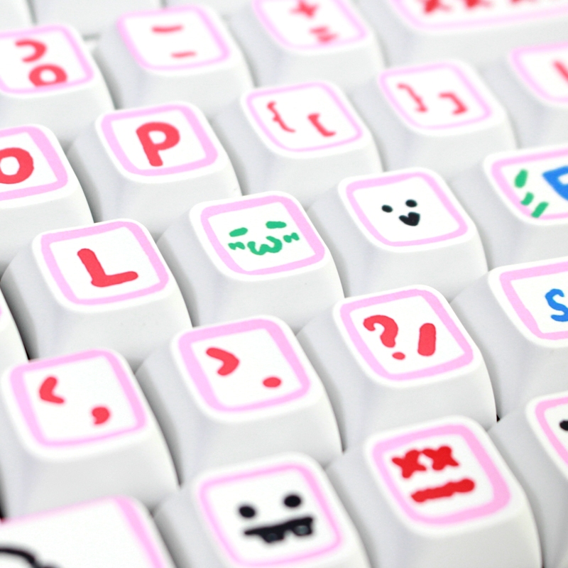 GMK Vẽ Tay Keycap, 127 Phím Keycaps PBT XDA Hồ Sơ DYE-SUB Cá Tính Cho MX Công Tắc Bàn Phím Cơ
