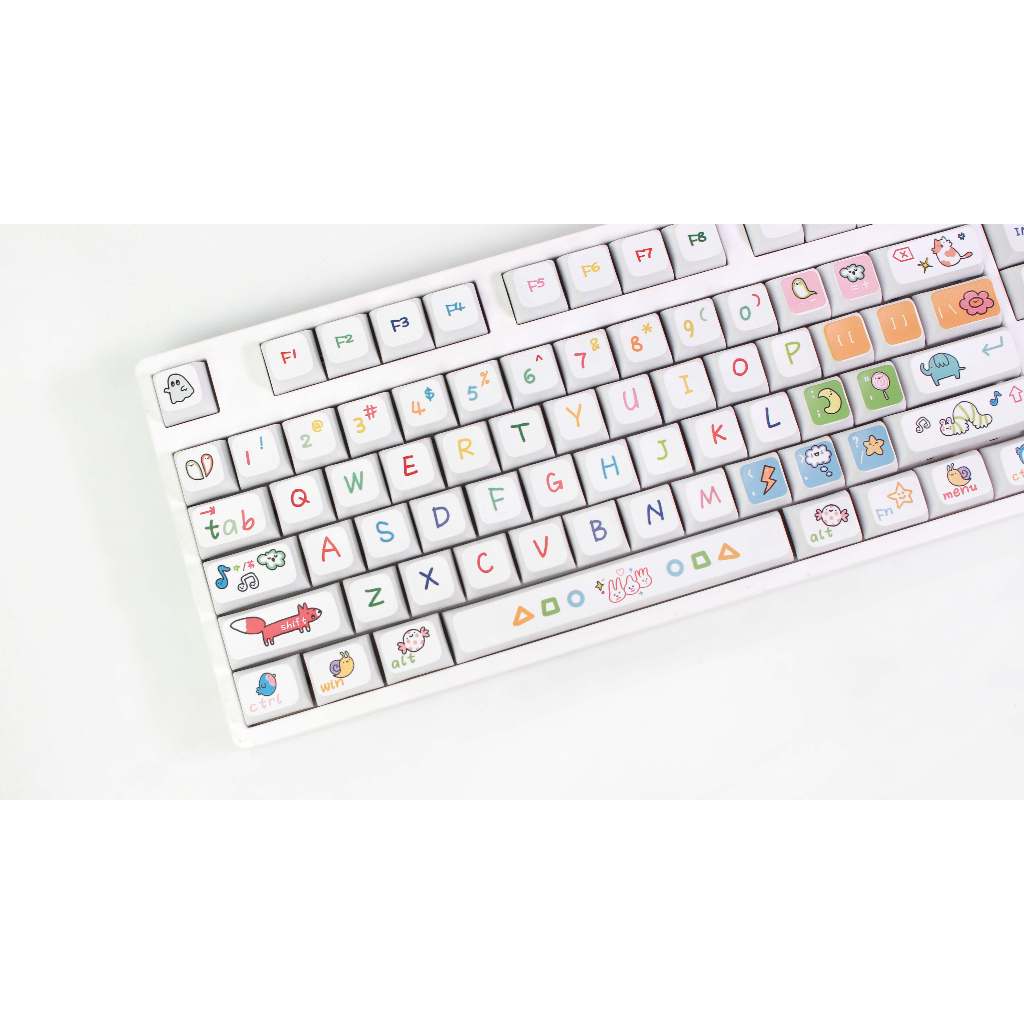 GMK động vật Đảng Keycap, 127 Phím Keycaps PBT XDA Profile DYE-SUB Cá Tính Cho MX Công Tắc Bàn Phím Cơ
