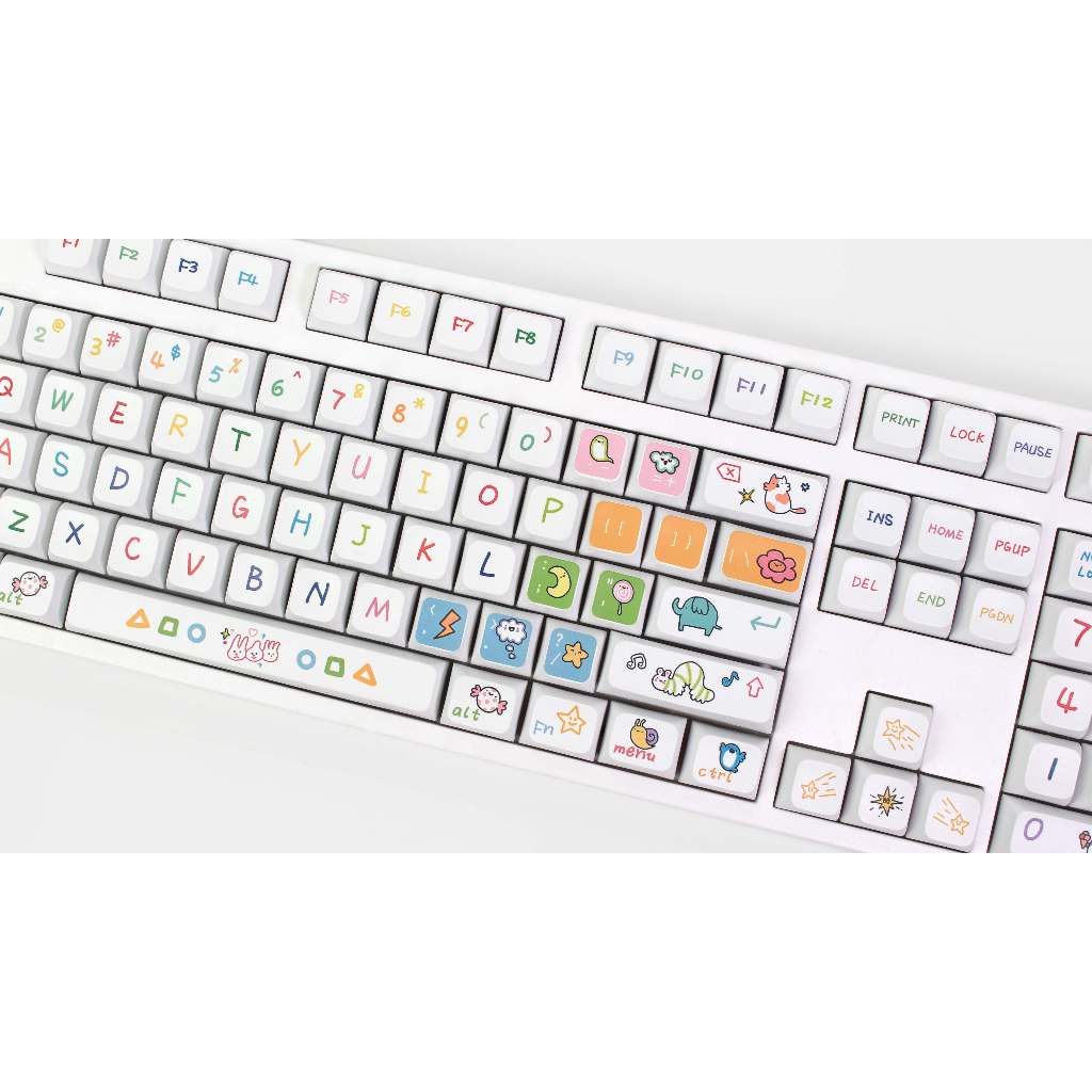 GMK động vật Đảng Keycap, 127 Phím Keycaps PBT XDA Profile DYE-SUB Cá Tính Cho MX Công Tắc Bàn Phím Cơ