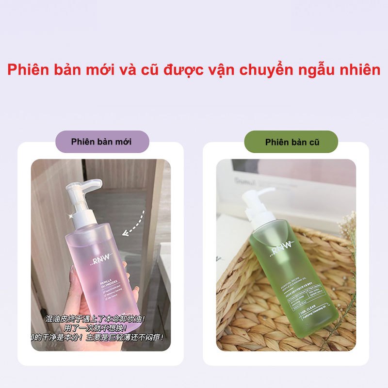 Dầu tẩy trang RNW dịu nhẹ làm sạch sâu cho da mặt và mắt 200ml
