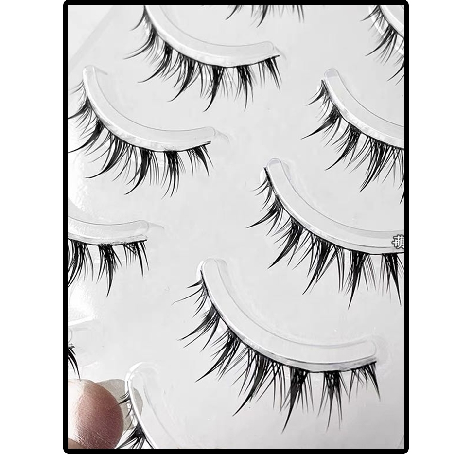 Light Style ~ Tartar Lông Mi Giả Thân Dày Tự Nhiên Nhỏ Phong Cách Châu Âu