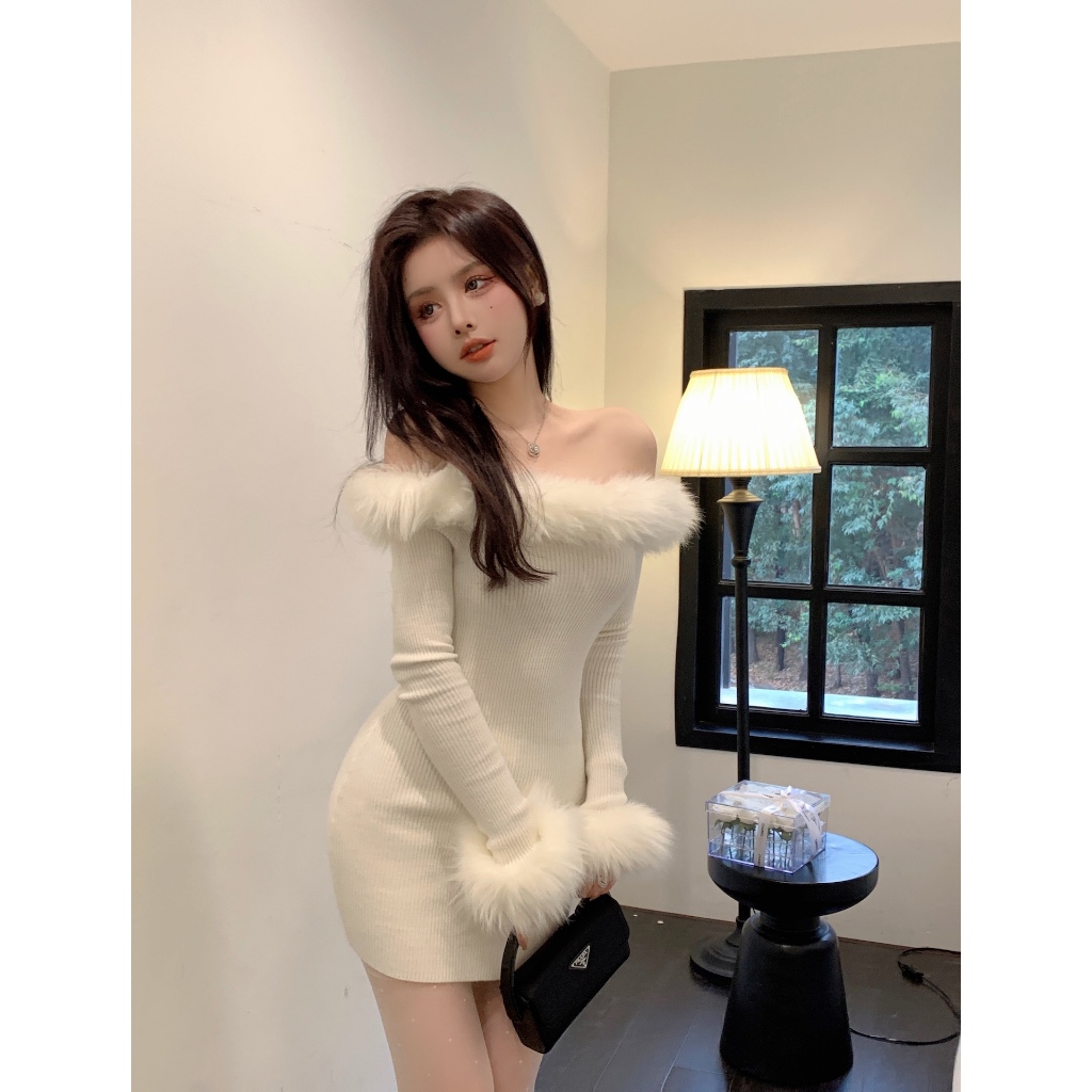 Áo Dệt Kim Tay Dài Dáng Ôm Thời Trang Cho Nữ