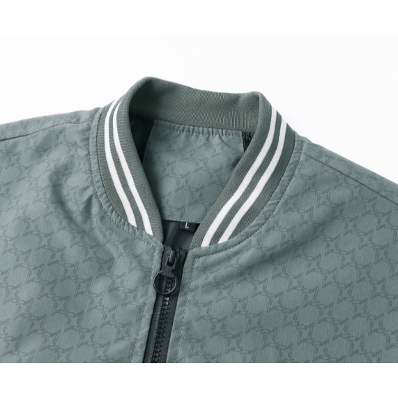 Áo Khoác Cổ Đứng Phối Màu Tương Phản Cá Tính Trẻ Trung Cho Nam