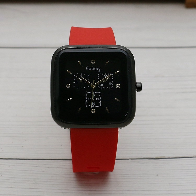 Đồng Hồ Đeo Tay Ba Vòng Bằng Silicon Chống Thấm Nước Phù Hợp Cho Học Sinh Giải Trí