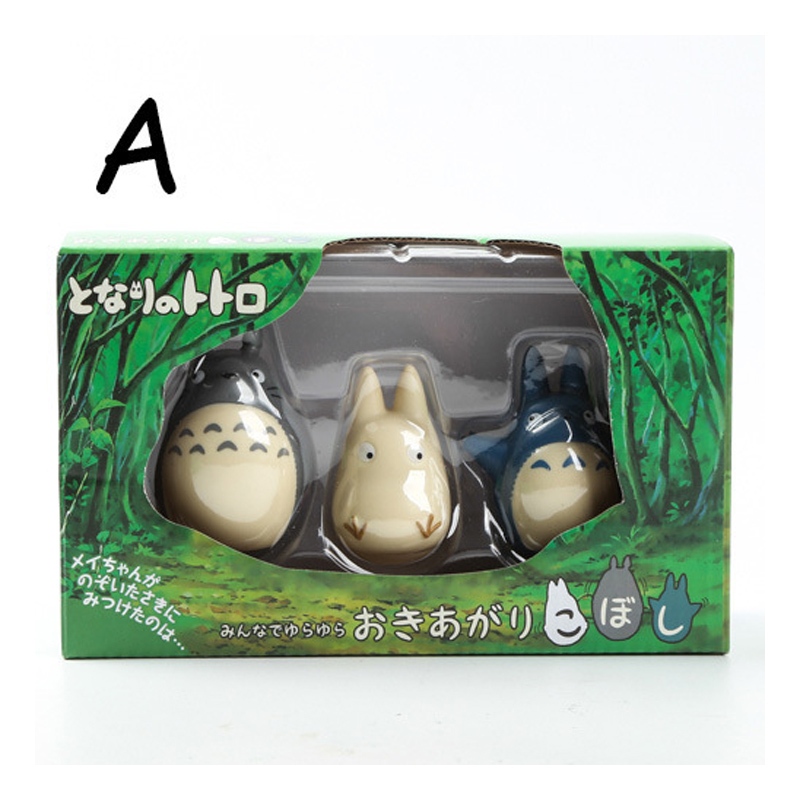 Set 3 Mô Hình Nhân Vật Phim Hoạt Hình totoro 6-8cm