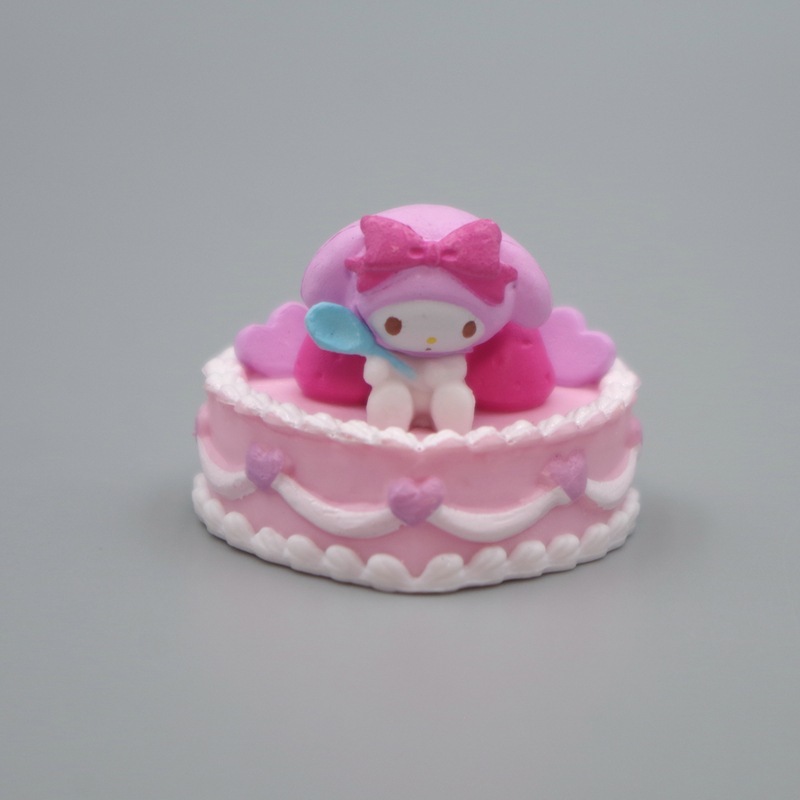 SANRIO Set 6 Mô Hình Mô Phỏng Nhân Vật Phim Hoạt Hình kuromi my melody pochacco hello kitty 2-3cm