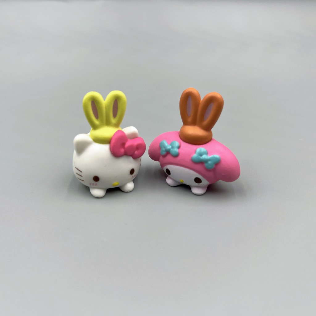 Set 7 Mô Hình Mô Phỏng Nhân Vật Phim Hoạt Hình sanrio hello kitty cinnamoroll my melody 3-4cm