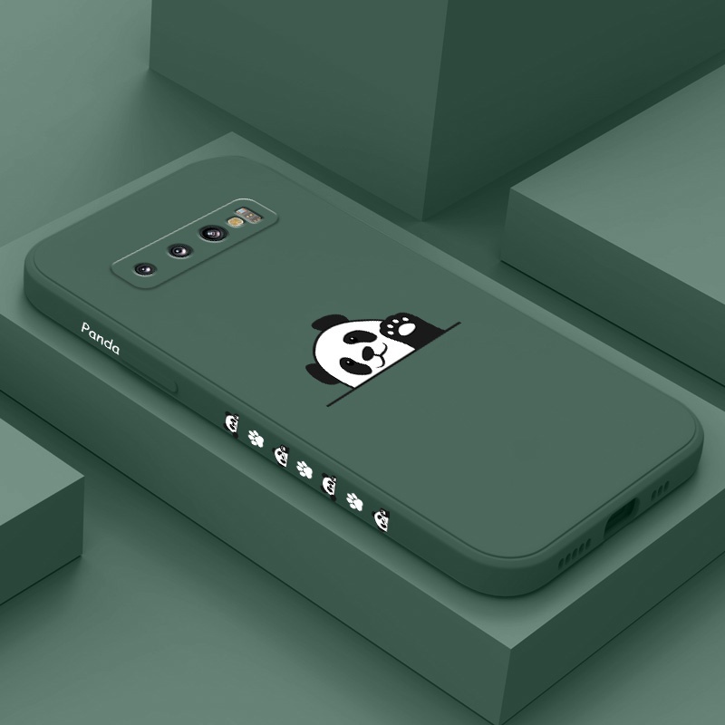 Ốp Điện Thoại Mềm Hình Gấu Trúc Dễ Thương Cho samsung galaxy s10 s10e + s9 +