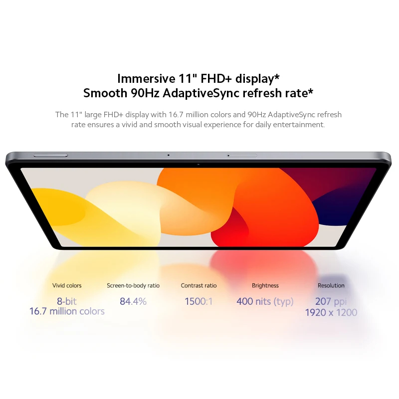 Bao Da Máy Tính Bảng xiaomi redmi pad se Phiên Bản Quốc Tế xiaomi mi tablet Snap Dragon® Loa dolby atmos 680 Chất Lượng Cao® Màn Hình 90hz 11 "Hiển Thị 8000mah