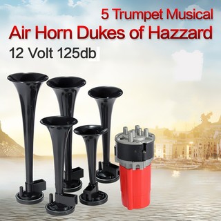 Kèn hơi 12v 125db hệ thống hoàn chỉnh 5 kèn cho xe hơi / xe tải